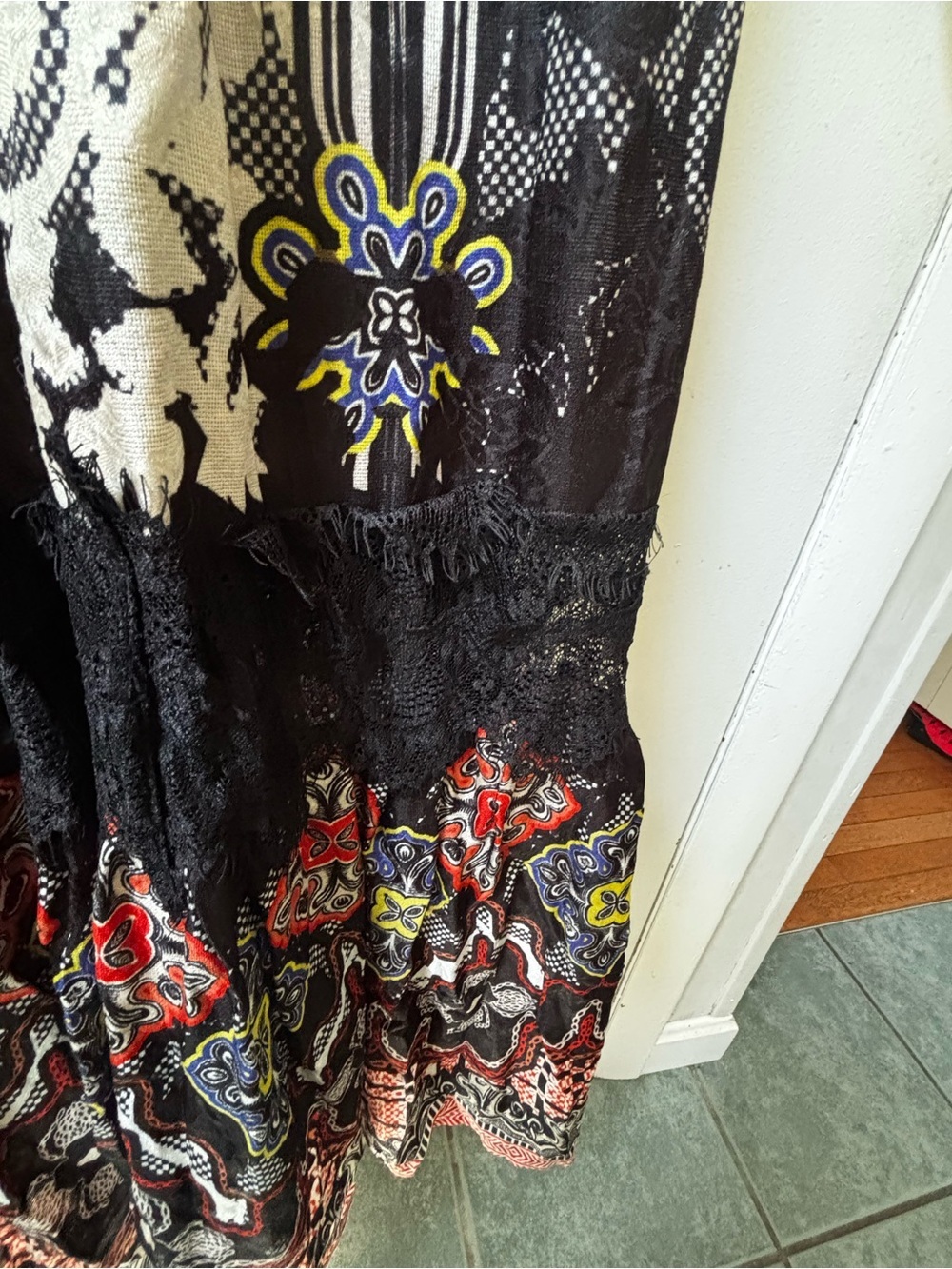 Anthropologie Bhanuni by Jyoti Tiered Maxi Dress Boho Print
Size 4 NWOT - Picture 8 of 8